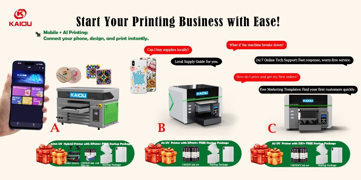 Start Your Printing Business from Home with Kaiou UV Printer