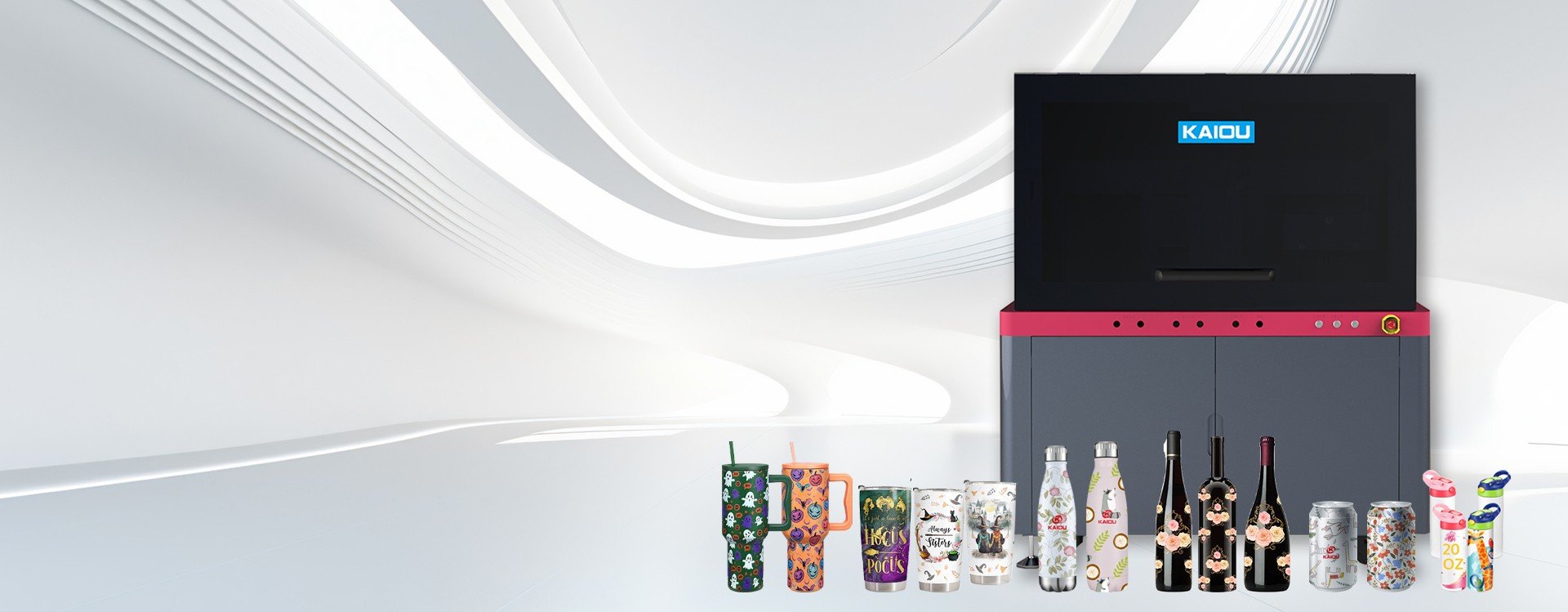 <b>360 Rotary UV Printer</b> | Full wrap on bottle