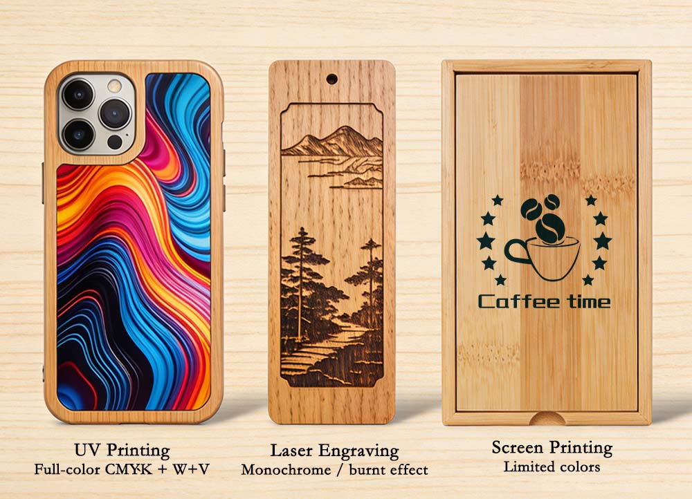 Wood UV Printing vs Laser Engraving vs Traditional Methods.jpg Wood UV Printing vs Laser Engraving vs Traditional Methods.jpg