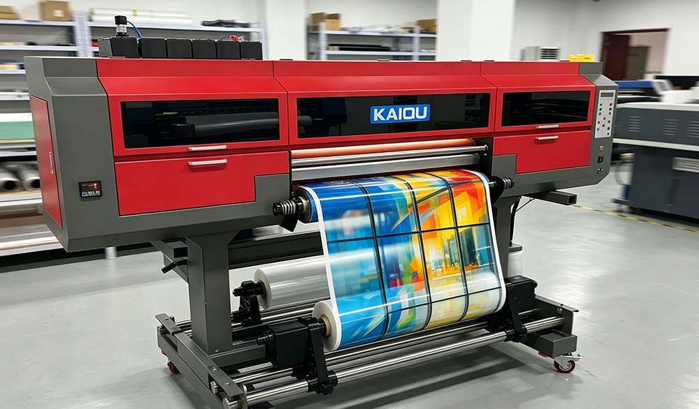 Roll-to-roll UV printer printing large banner continuously.jpg