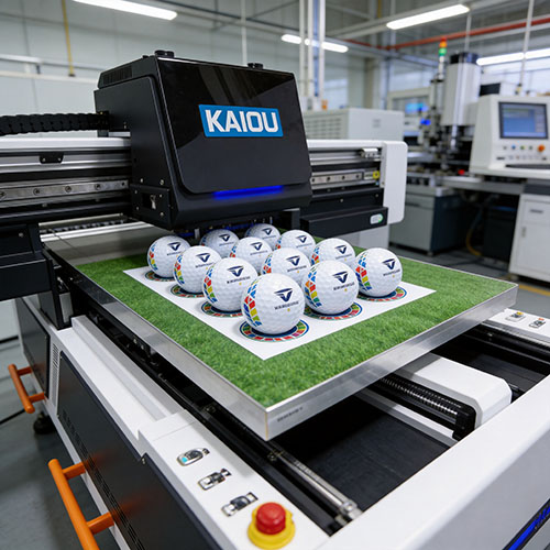 KAIOU 6090 UV Printer on golf ball.jpg KAIOU 6090 UV Printer on golf ball.jpg
