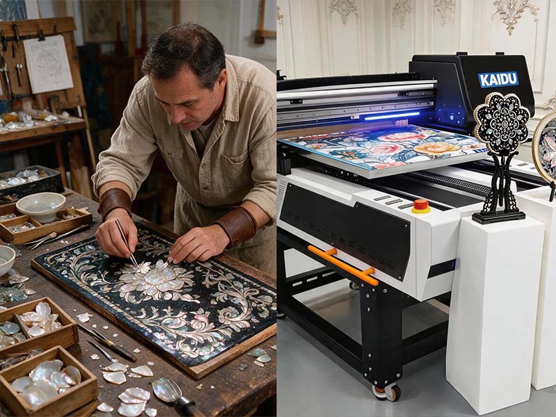 Traditional shell inlay craftsmanship compared with digital mother-of-pearl printing technology.jpg Traditional shell inlay craftsmanship compared with digital mother-of-pearl printing technology.jpg