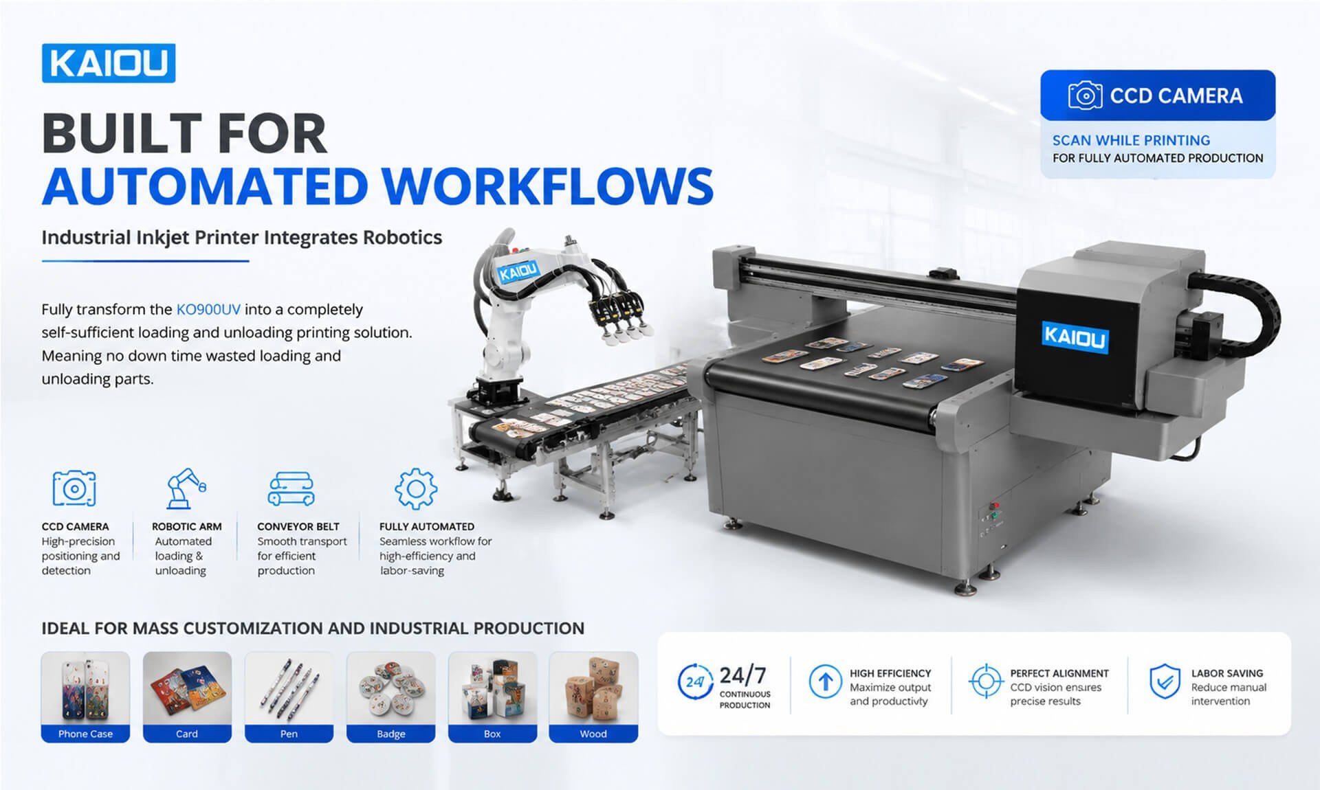 Industrial UV Printer With AI Arm