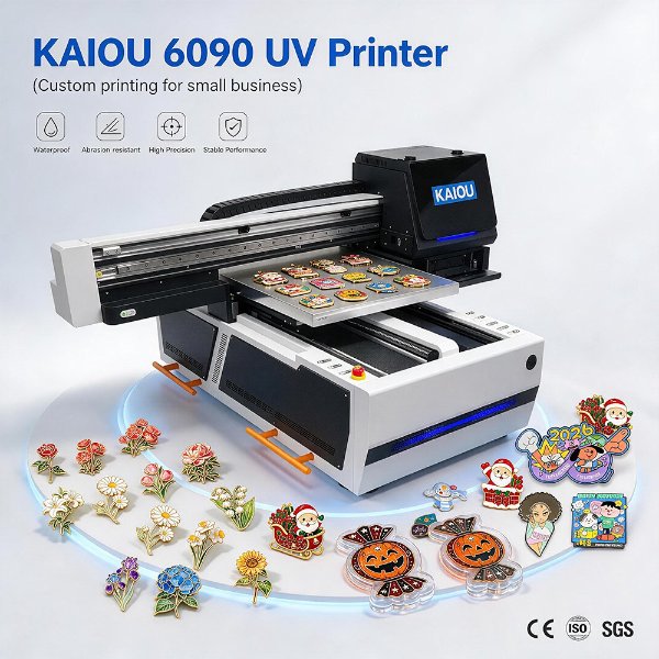 KAIOU 6090 UV Flatbed Printer | 600×900mm Industrial UV Printing Machine